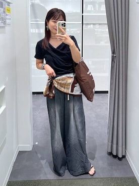 「アイテム（スマホグッズ）」を使った、emaさん（レディース・155cm）の夏コーディネート