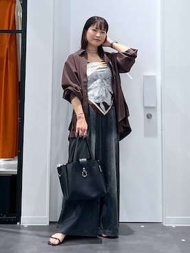 「アイテム（ピアス（両耳用））」を使った、emaさん（レディース・155cm・30代）の夏コーディネート
