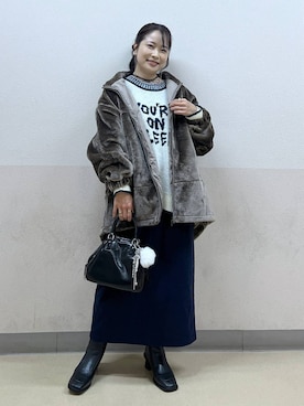 「アイテム（リング）」を使った、emaさん（レディース・155cm・30代）の秋コーディネート