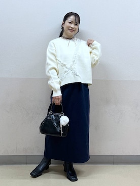 「アイテム（リング）」を使った、emaさん（レディース・155cm・30代）の秋コーディネート