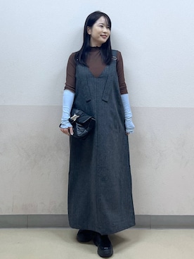 「アイテム（ワンピース/ドレス）」を使った、emaさん（レディース・155cm・30代）の秋コーディネート