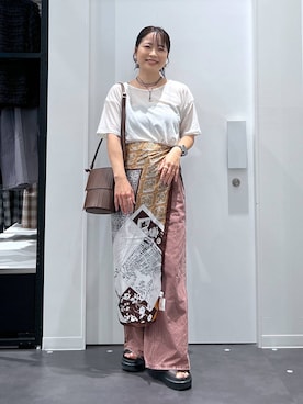 「アイテム（ピアス（両耳用））」を使った、emaさん（レディース・155cm・30代）の夏コーディネート