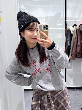 「アイテム（リング）」を使った、emaさん（レディース・155cm・30代）の冬コーディネート