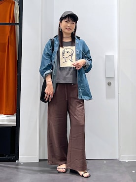 「アイテム（ピアス（両耳用））」を使った、emaさん（レディース・155cm・30代）の夏コーディネート