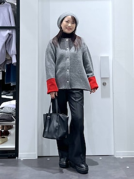 「アイテム（リング）」を使った、emaさん（レディース・155cm・30代）の冬コーディネート