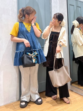 「LOWRYS FARM（ローリーズファーム）のポインテッドナローサンダル  287486（サンダル）」を使った、emaさん（レディース・155cm・30代）の夏コーディネート