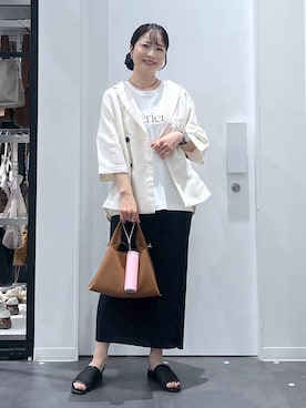 「アイテム（リング、その他）」を使った、emaさん（レディース・155cm）の夏コーディネート