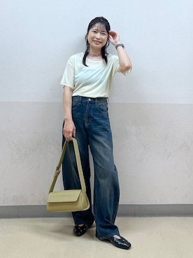 「LAKOLE（ラコレ）のアイテム（パンプス）」を使った、emaさん（レディース・155cm）の夏コーディネート