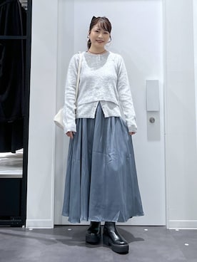 「アイテム（ヘアアクセサリー）」を使った、emaさん（レディース・155cm・30代）の秋コーディネート
