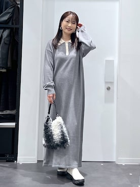 「アイテム（ワンピース/ドレス）」を使った、emaさん（レディース・155cm・30代）の秋コーディネート