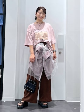 「アイテム（ピアス（両耳用））」を使った、emaさん（レディース・155cm・30代）の夏コーディネート