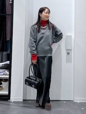 emaさん（レディース・155cm）の冬コーディネート