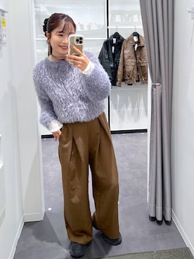 「アイテム（リング）」を使った、emaさん（レディース・155cm）の秋コーディネート