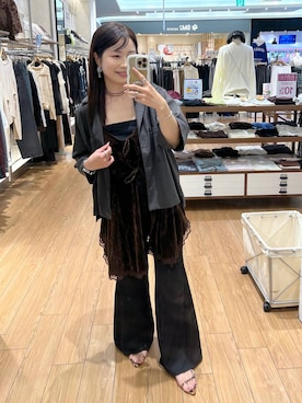「アイテム（アクセサリー）」を使った、emaさん（レディース・155cm・30代）の秋コーディネート