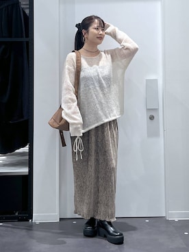 「アイテム（リング）」を使った、emaさん（レディース・155cm・30代）の秋コーディネート