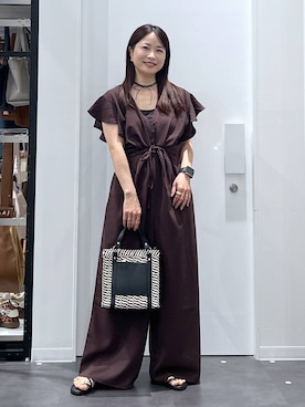 「LAKOLE（ラコレ）のステンレスアングルリング / 318547（リング、その他）」を使った、emaさん（レディース）の春コーディネート