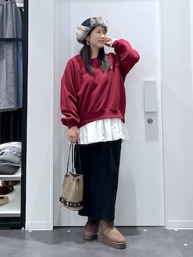 「アイテム（ハンドバッグ）」を使った、emaさん（レディース・155cm・30代）の冬コーディネート