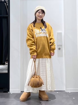 「アイテム（リング）」を使った、emaさん（レディース・155cm・30代）の秋コーディネート