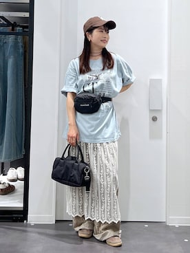 「LAKOLE（ラコレ）のステンレスアングルリング / 318547（リング、その他）」を使った、emaさん（レディース）の春コーディネート