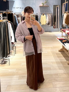 「LAKOLE（ラコレ）のアイテム」を使った、emaさん（レディース・155cm）の秋コーディネート