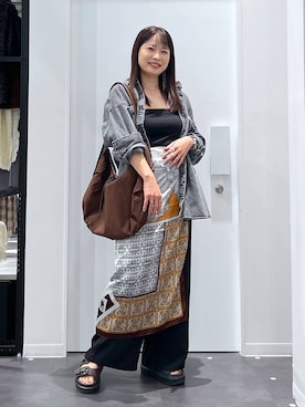 「アイテム（サンダル）」を使った、emaさん（レディース・155cm・30代）の夏コーディネート