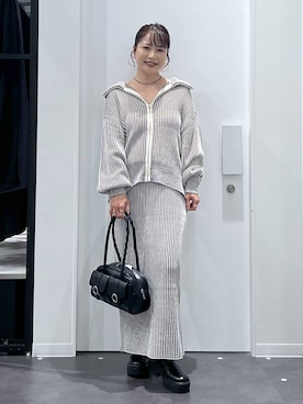 「アイテム（リング）」を使った、emaさん（レディース・155cm・30代）の秋コーディネート