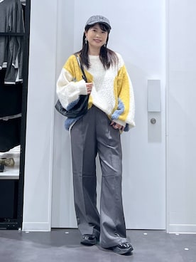 「LAKOLE（ラコレ）のアイテム」を使った、emaさん（レディース・155cm）の秋コーディネート