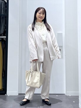 「アイテム（その他トップス、その他）」を使った、emaさん（レディース・155cm）の冬コーディネート