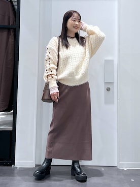 「アイテム（リング）」を使った、emaさん（レディース・155cm・30代）の秋コーディネート