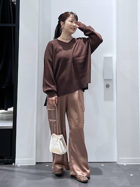 「アイテム（ヘアアクセサリー）」を使った、emaさん（レディース・155cm・30代）の秋コーディネート