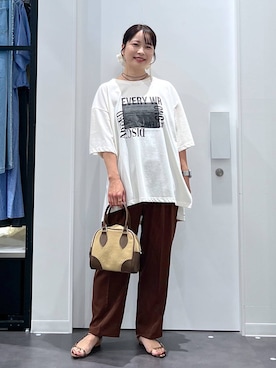 「アイテム（ヘアアクセサリー）」を使った、emaさん（レディース・155cm・30代）の夏コーディネート