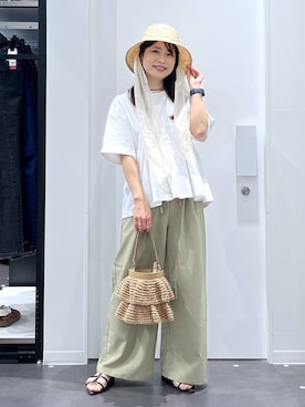 「アイテム（リング、その他）」を使った、emaさん（レディース・155cm）の夏コーディネート