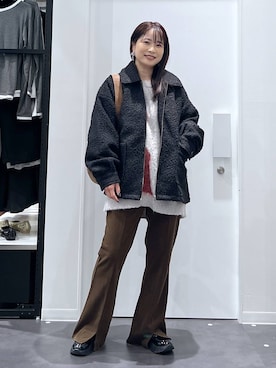 「アイテム（ピアス（両耳用））」を使った、emaさん（レディース・155cm・30代）の秋コーディネート