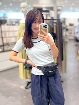 「LAKOLE（ラコレ）のステンレスアングルリング / 318547（リング、その他）」を使った、emaさん（レディース）の春コーディネート