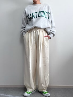 「ap retro（アプレトロ）のアイテム（パンツ）」を使った、sakai.Mさん（レディース・161cm）の冬コーディネート
