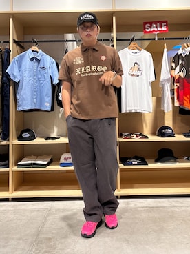 「アイテム（トップス）」を使った、muさん（メンズ・185cm）の夏コーディネート