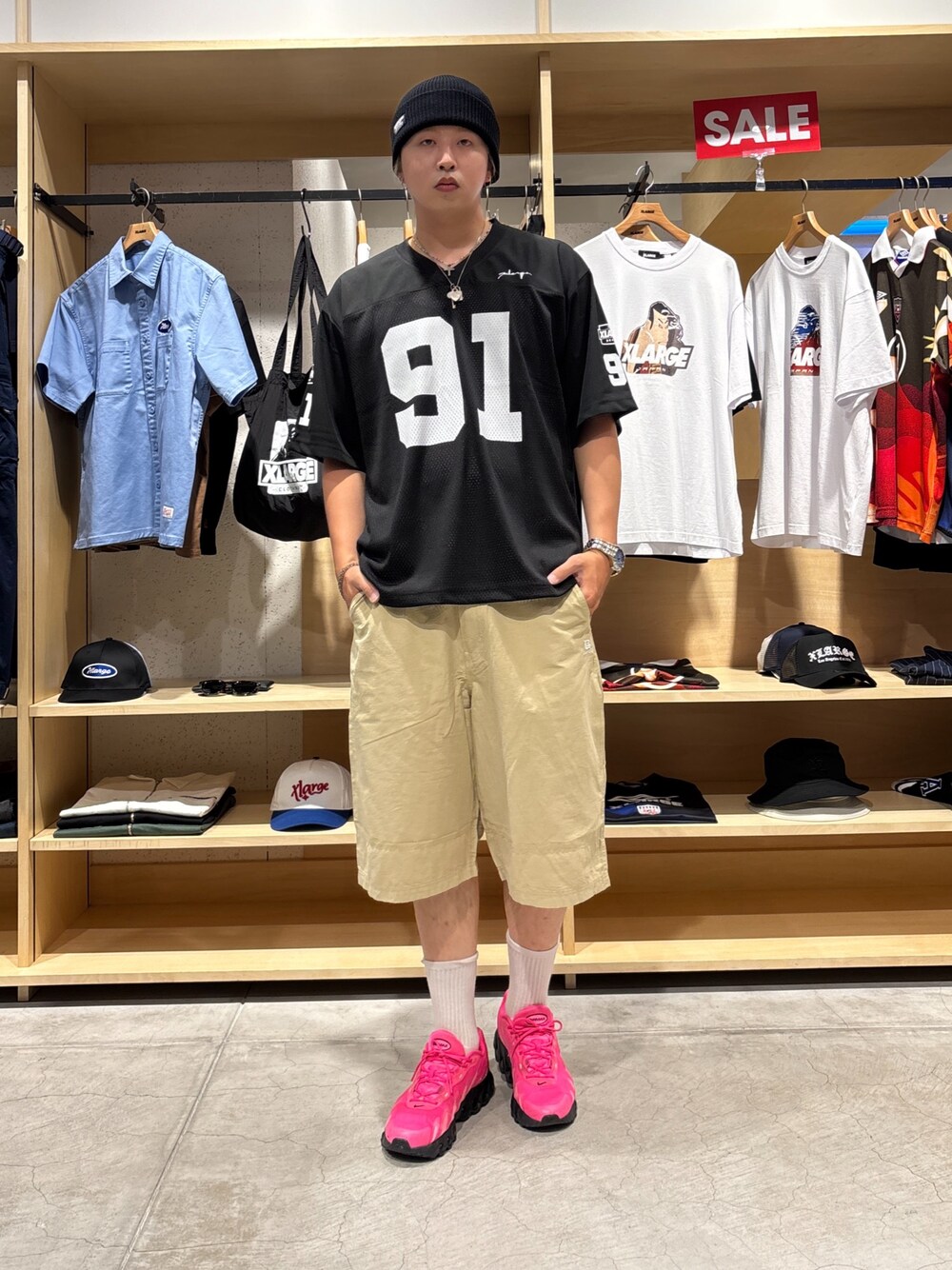 DISTORTION FOOTBALL JERSEYを使った人気ファッションコーディネート