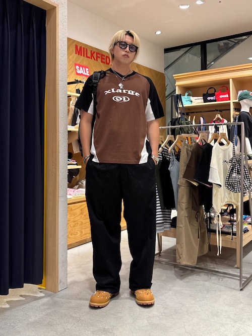トップス X-LARGE アディダス ゴルフ 半袖 ポロシャツ マルチカラードBOSプリント