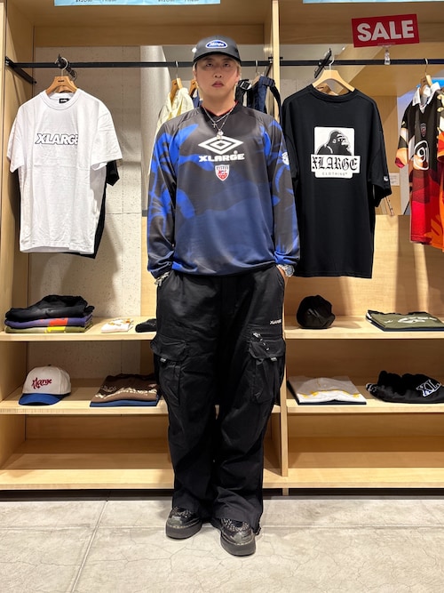 完売確実 大人気 XLARGE×UMBRO L/S SOCCER JERSEY スポーティー セール】XLARGE×UMBRO L/S SOCCER JERSEY（Tシャツ/カットソー