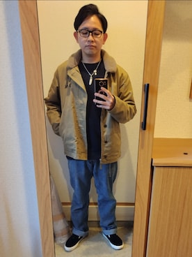 「FIRST ARROW's（ファーストアローズ）のアイテム」を使った、Nutsさん（メンズ・171cm）の冬コーディネート