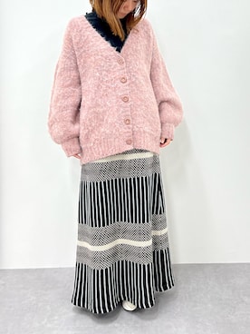 「Soiunique（スワユニーク）のアイテム（スカート）」を使った、chihoさん（レディース・157cm）の冬コーディネート