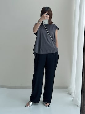 「レギュラー」｜「アイテム（サンダル）」を使った、chihoさん（レディース・157cm）の夏コーディネート