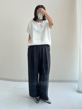 「レギュラー」｜「アイテム（アクセサリー）」を使った、chihoさん（レディース・157cm）の春コーディネート