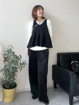 「nissen（ニッセン）のアイテム」を使った、chiiiさん（レディース・157cm）の秋コーディネート