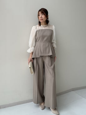 「スタッフ」｜chiiiさん（レディース・157cm）の春コーディネート