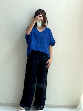 「レギュラー」｜「アイテム（サンダル）」を使った、chihoさん（レディース・157cm）の春コーディネート