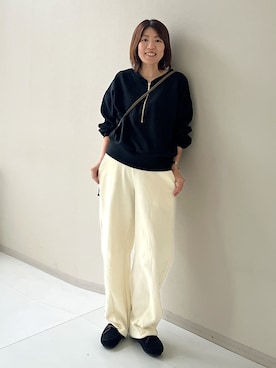 「アイテム（バレエシューズ）」を使った、chiiiさん（レディース・157cm）の秋コーディネート