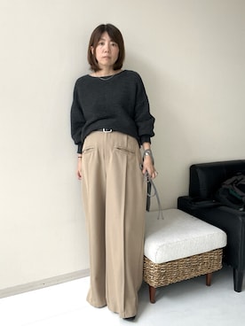 「nissen（ニッセン）のアイテム」を使った、chiiiさん（レディース・157cm）の秋コーディネート