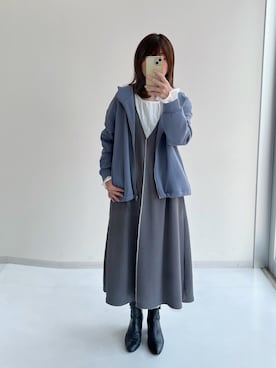 「レギュラー」｜「アイテム（ブーツ）」を使った、chihoさん（レディース・157cm）の冬コーディネート