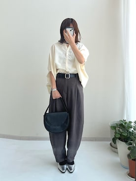 「レギュラー」｜「アイテム（パンプス）」を使った、chihoさん（レディース・157cm）の春コーディネート